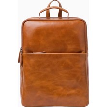 Ryoko Soho Urbanist Slim Full Grain Deri Unisex Sırt Çantası