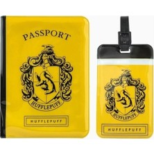 Cinereplicas Harry Potter Hufflepuff Pasaport Kılıfı ve Valiz Etiketi Seti