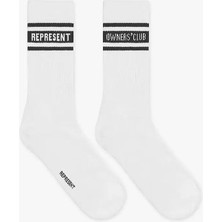 American Rag Cie Represent Owners Club Erkek Çorapları - Beyaz, Konforlu ve Şık Tasarım