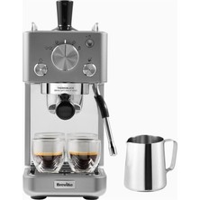 Breville Barista Espresso Machine Slimline 15 Bar, Entegre Süt Köpürtücü, Kompakt Tasarım