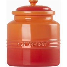 Le Creuset Lüks Tasarım Kapaklı Büyük Seramik Kurabiye Kutusu