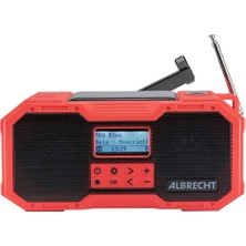 Albrecht Dr 112 Taşınabilir Deprem ve Acil Durum Fm Radyosu, Güneş Paneli, Sos Alarm, Powerbank, Usb-C