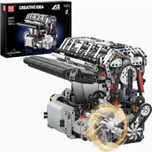 Mould King 10087 L4 Motor Modeli 1787 Parça Lüks Yapı Seti