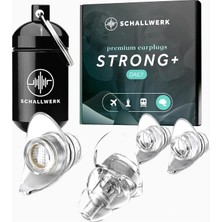 Schall Werk Schallwerk Strong+ Günlük Gürültü Önleyici Şeffaf Kulak Tıkacı