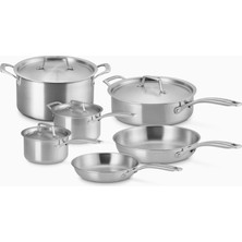 Le Creuset 3 Katmanlı Paslanmaz Çelik 6 Parça Tencere Seti