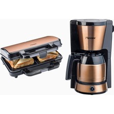 Bestron Copper Koleksiyonu Tost Makinesi ve Filtre Kahve Makinesi