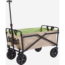 Gerou Mini Katlanabilir Yardımcı Vagon, 5'' Tekerlekli Kamp ve Piknik Arabası