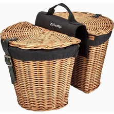 Electra Rattan Liner’lı Doğal Renk Arka Bisiklet Sepeti