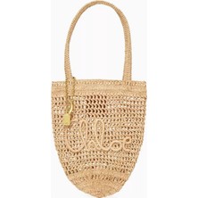 Chloe Chloé Raffia Küçük Yazlık Muz Tote Çantası, Şık & Hafif, El Dokuması