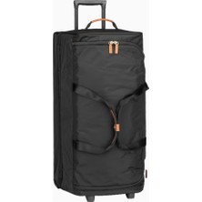 Bric's Milano X-Travel 77 cm Deri Detaylı Tekerlekli Seyahat Çantası Şık ve Çevre Dostu Tasarım