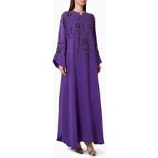 Pearl Haute Couture Zari Nakışlı Jalabiya Geleneksel Uzun Elbise Şıklığıyla Öne Çıkıyor