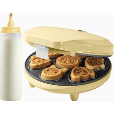 Bestron Mini Hayvan Motifli Waffle Makinesi ve 700 ml Ölçekli Hamur Dozajlayıcı
