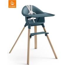 Stokke Clikk Mama Sandalyesi, 3 Kademeli Ayar, 5 Nokta Emniyet Kemeri, Tepsi ve Ayak Desteği Dahil