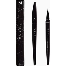 By Mina Al Sheikhly Ma Onyx Likit Eyeliner 0,6ml, Suya Dayanıklı Ultra Siyah ve Hassas Uygulama