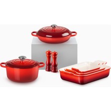 Le Creuset 7 Parça Mutfak Seti Döküm ve Seramik