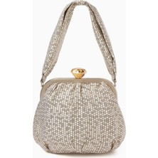 Sarah's Bag Dokuma Kumaştan Petek Bella Üstten Saplı Çanta, El Yapımı & Zarif
