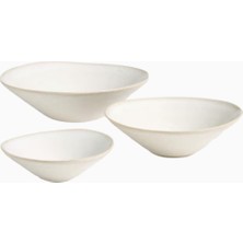 Crate & Barrel Crate&barrel Daniel Humm Basel Geri Dönüştürülmüş Seramik Iç Içe Geçen Kaseler, 3'lü Set