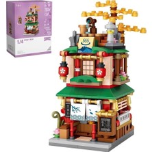 Pasyru Hot Spring House Model Set, 399 Parça Japon Sokak Yapım Kiti