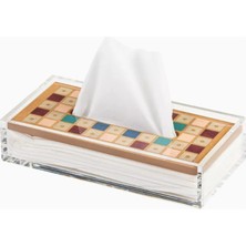 AYA THE ART OF LİVİNG Voice Of Aya Tissue Box, Ceviz Ağacı-Italyan Veneer