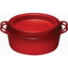 Le Creuset Doufeu Özel Kapak Tasarımlı Döküm Tencere 32CM