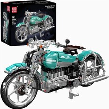 Mould King 23004 Amerikan Cruiser Motosiklet 1971 Parça Yapı Seti