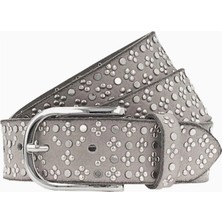 B.belt Kadın Deri Kemer, Lüks Metal Detaylı, 85 cm