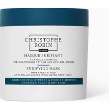Christophe Robin Termal Çamurlu Arındırıcı Maske 250 ML. Saç Derisi Dengeleyici & Besleyici