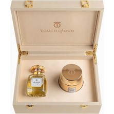 TOUCH OF OUD 2 Parça Özel Hediye Seti, Jelood Extrait De Parfum 80ML ve Moroki Oud 24G