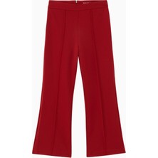 Staud Knack Pants, Geniş Paça, Kırmızı Gül Renk, %68 Rayon, %27 Naylon, %5 Spandeks