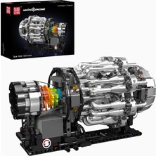 Mould King 10216 Turbojet Motor Yapım Seti 1214 Parça Koleksiyonluk Model