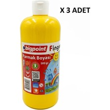 Bigpoint Parmak Boyası 500 Gram Sarı x 3 Adet