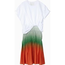 3.1 Phillip Lim Ombré Voile Kombinli Lüks Tasarım Kadın Elbise