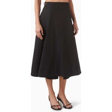 3.1 Phillip Lim Utility Pliseli Italyan Twill Tasarım Kadın Etek Siyah