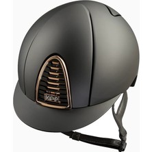 Kep Italia Cromo 2.0 Parlak Siyah Swarovski Logolu Binici Kaskı Large
