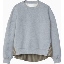 3.1 Phillip Lim French Terry Poplin Detaylı Tasarım Kadın Sweatshirt