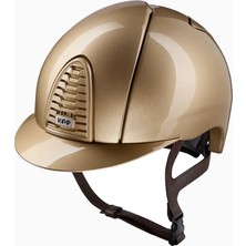 Kep Italia Cromo 2.0 Metalik Gold Binici Kaskı
