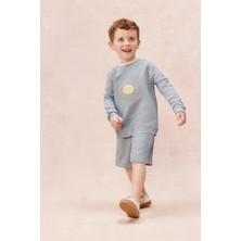 The White Company Organik Pamuklu Güneş Nakışlı Bebek Sweatshirt