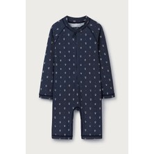 The White Company Papatya Desenli Uv Korumalı Kız Bebek Mayo Tulumu