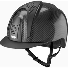 Kep Italia E-Light Carbon Parlak Siyah Mat Detaylı Binicilik Kaskı Large