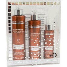 Abril Et Nature Professional Keratin Hair Care Set Onarıcı Saç Bakım Seti 550 ml