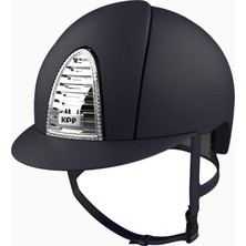 Kep Italia Cromo 2.0 Mavi Swarovski Çerçeveli Krom Havalandırmalı Binicilik Kaskı Large
