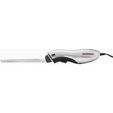 Gastroback Elektrikli Bıçak Seti, Dalgalı & Üniversal, Ahşap Standlı, Paslanmaz Çelik