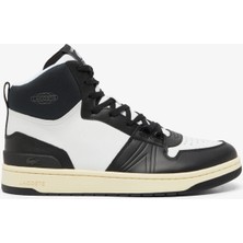 Lacoste L001 224.1 Mıd Leather Mens Sneaker Hakiki Deri Bilekli Erkek Günlük Spor Ayakkabı Siyah