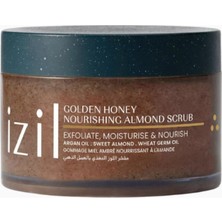 İzil Golden Honey Nourishing Almond Scrub, 210G, Doğal Yüz ve Vücut Peelingi
