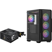 MSI Msı Mag Forge 151A B75 Pcıe5 Iı 750W 80PLUS Bronze Rainbow Fanlı Temperli Camlı Atx Bilgisayar Kasası