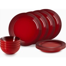 Le Creuset 12 Parça Lüks Tasarım Seramik Yemek Takımı 4 Kişilik Set