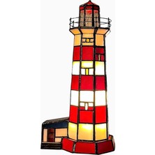 Home London Breeze Sambro Island Lighthouse Tiffany Cam El Işçiliği Masa Lambası