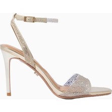 Kurt Geiger Carvela Positano Vinyl Lüks Tasarım Kadın Topuklu Sandalet