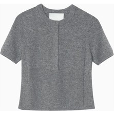 3.1 Phillip Lim Henley Yün Kaşmir Karışımlı Kadın Triko Bluz