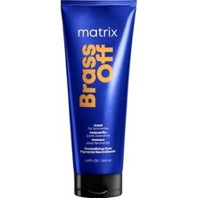 Matrix Brass Off Mavi Pigmentli Onarıcı Saç Maskesi 200 ml